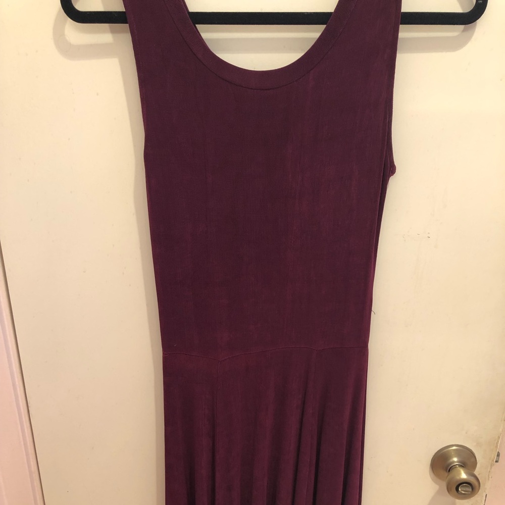 Vintage plum purple slinky dress